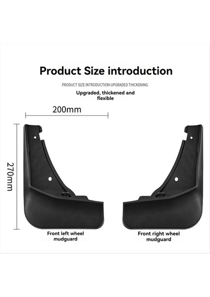 4pcs Araba Mudguards Çamur-Çamurlar Çamur Sıçrama Muhafızları Vw Tiguan L Pro R-Line 2024- (Yurt Dışından) fırsatları