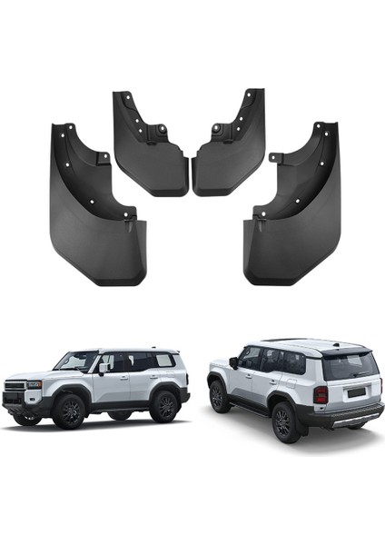 Toyota Prado Için Araba Çamurlukları 2024 Ön Arka Çamur Flaps Muhafızlar Sıçrama Çamurluk Araç Dış Parçaları (Yurt Dışından) modelleri