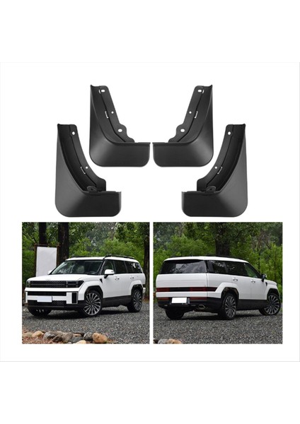 Araba Çamur Kanatları Çamurluk Çamur Koruyucusu Flep Flap Flaps Hyundai Için Aksesuarlar Santa Fe 2023-2024 (Yurt Dışından) fiyatları