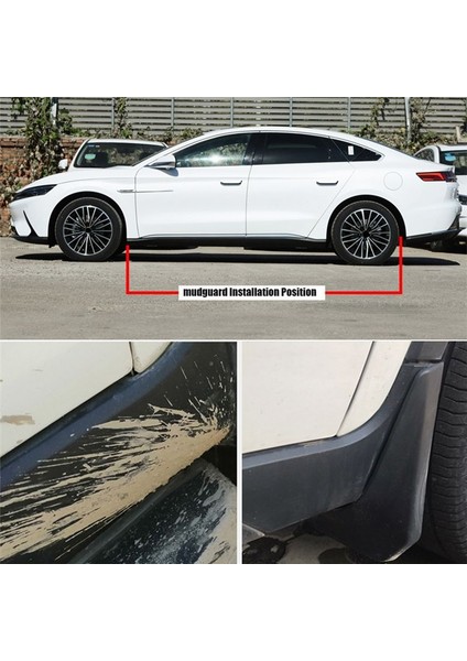 Byd Han Ev 2020 2021 Ön Arka Çamurluklar Için Araba Çamurlu Giriş Girişerleri Çamurluk Çamurlar Aksesuarları 4 Pcs (Yurt Dışından) modelleri