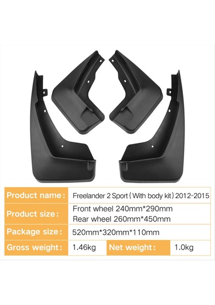 Araba Çamur Flaps Çamurluk Çamur Koruma Flep Splash Flaps Aksesuarlar Land Rover Freelander 2 Sport 2012-2015 (Yurt Dışından) indirimleri
