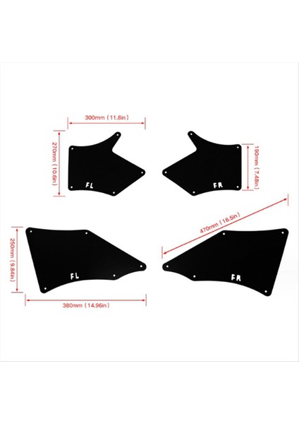 Toyota Tacoma Için Araba Sıçrama Muhafızları 2005 Ön Fender Liner Çamurlu Kanatlar Çamurluk Aksesuarları (Yurt Dışından) modelleri