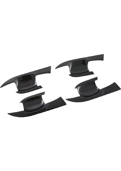 Araç Karbon Fiber Abs Dış Kapı Kasesi Trim Koruyucu Kapak Çıkartması Mitsubishi Outlander 2022-2023 (Yurt Dışından)