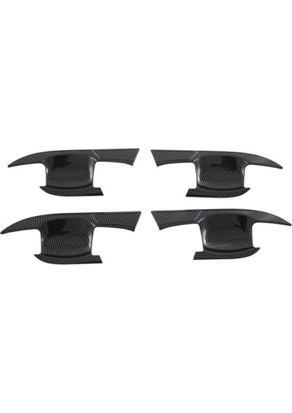 Araç Karbon Fiber Abs Dış Kapı Kasesi Trim Koruyucu Kapak Çıkartması Mitsubishi Outlander 2022-2023 (Yurt Dışından) modelleri