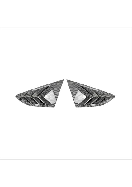 Araba Arka Üçgen Pencere Panjurları Panjurlar Panjurlar Audi A5 S5 F5 2017-2024 Karbon Fiber Deseni (Yurt Dışından)