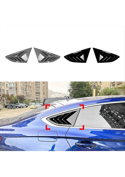 Araba Arka Üçgen Pencere Panjurları Panjurlar Panjurlar Audi A5 S5 F5 2017-2024 Karbon Fiber Deseni (Yurt Dışından) fiyatları