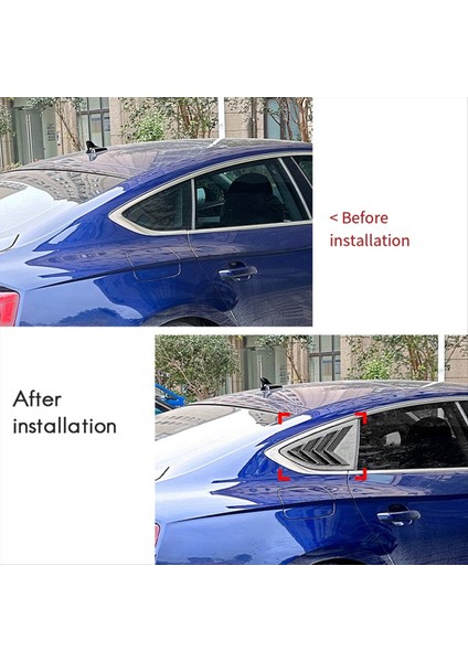 Araba Arka Üçgen Pencere Panjurları Panjurlar Panjurlar Audi A5 S5 F5 2017-2024 Karbon Fiber Deseni (Yurt Dışından) indirimleri