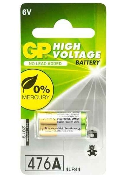 GP476A 4LR44 6V Yüksek Voltaj Alkalin Pil modelleri