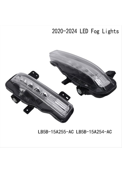 Ford Explorer Için 2020-2024 Sol LED Fog Folları Ön Tampon Lambaları LED Gündüz Koşu Işıkları LB5B-15A255-AC (Yurt Dışından) modelleri