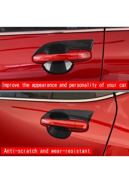 Toyota Yaris Için Cross 2023 Güneydoğu Asya Sürümü Karbon Fiber Araba Dış Kapı Tığ Kolu Kase Kapak Döşeme Sticker (Yurt Dışından) fiyatları
