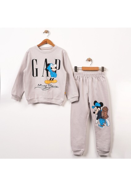 2-5 Yaş Mickey Mouse Baskılı Çocuk Eşofman Takımı | Mevsimlik
