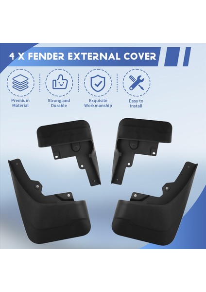 Great Wall Cannon Için Gwm Poer Ute 22020 021 2022 Araba Çamur Flaps Sıçraması Guard Mudguard Çamurlu Çamurluk Harici Kapak (Yurt Dışından) fırsatları