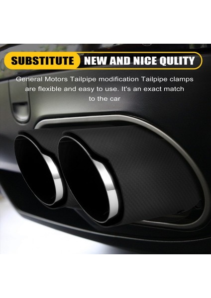Araç Mat Karbon Fiber Egzoz Uçu 63-89MM Evrensel Araba Egzoz Boru Modifikasyonu Kuyruk Boğaz Klipsli Kuyruk Borusu (Yurt Dışından) fiyatları