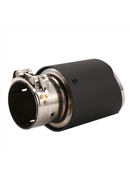 Araç Mat Karbon Fiber Egzoz Uçu 63-89MM Evrensel Araba Egzoz Boru Modifikasyonu Kuyruk Boğaz Klipsli Kuyruk Borusu (Yurt Dışından) indirimleri