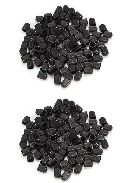 200 Adet Plastik Valf Kapakları Lastik Kapak Valf Kapağı Araba Motosikleti Siyah (Yurt Dışından)