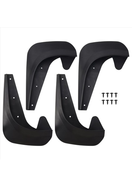 Evrensel Çamurlu Çamur Flaps Flep Splash Gardiyanlar Çamurluklar Araba Otomatik Van Suv Kamyonları Sedan Tekerlek Çamurluk Ön Arka (Yurt Dışından)