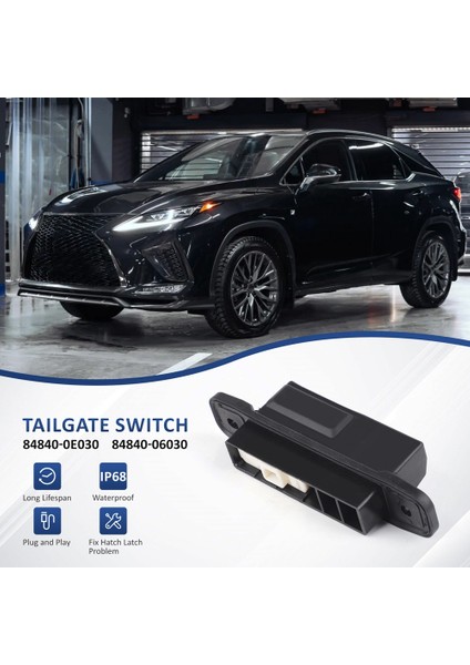 Toyota Lexus Highlander Camry Aksesuarları Için Arka Kapı Bagaj Asansör Önyükleme Kapısı Bagaj Anahtarı 84840-0E030 84840-06030 (Yurt Dışından) fiyatları