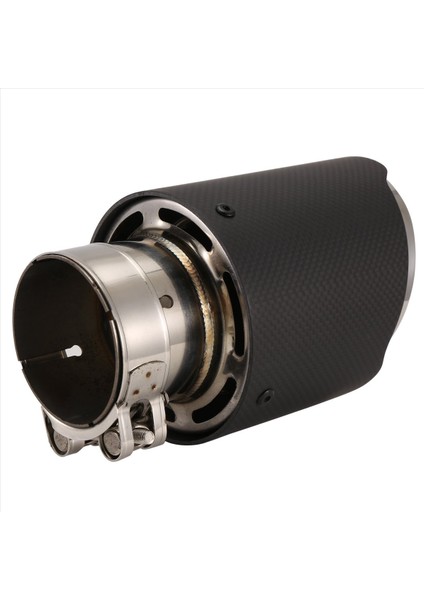 Araç Mat Karbon Fiber Egzoz Uçu 63-101MM Evrensel Araç Egzoz Boru Modifikasyonu Kuyruk Boğaz Klipsli Kuyruk Borusu (Yurt Dışından) modelleri