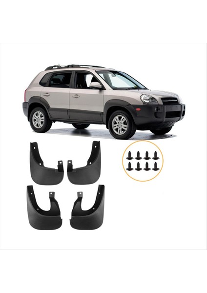 Hyundai Tucson Için Araba Çamur Fleps 2006-2012 Çamurluk Çamur Koruma Flep Splash Flaps Aksesuarları (Yurt Dışından) modelleri