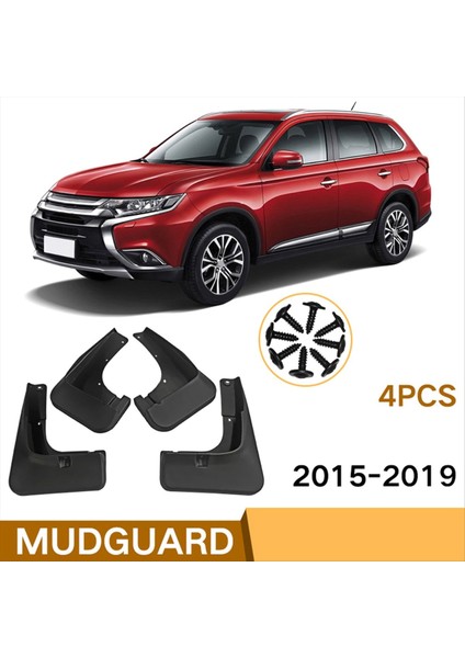 Araba Ön Arka Çamur Flaps Mitsubishi Outlander Için Sıçrama 2015 2016 2018 2018 2019 (Yurt Dışından) indirimleri