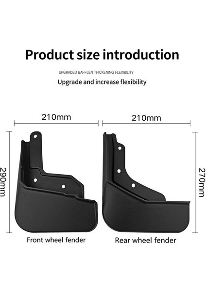 Polestar 2 Çamurlu Çamur Fleps 2 Çamurluk Çamurluk Çamur Koruma Flep Splash Flaps Aksesuarlar (Yurt Dışından) modelleri