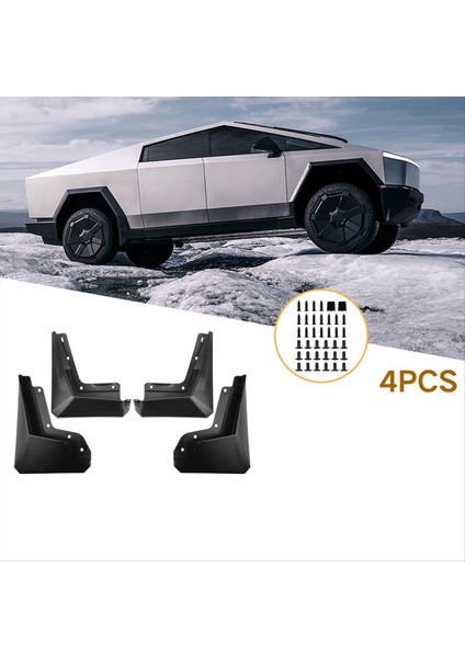 Tesla Cybertruck 2024 Ön Arka Çamur Fleps Için Araba Çamurlukları Gardiyanlar Sıçrama Çamurluk Araba Dış Aksesuarları (Yurt Dışından) fiyatları