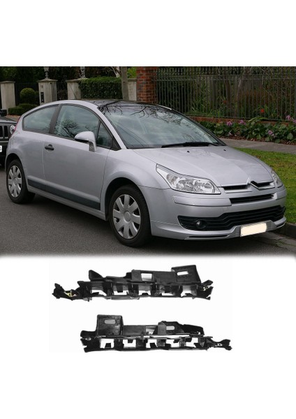 2pcs Ön Tampon Sol Sağ Yan Ara Parçalı Braket Montaj Destek Tutucusu Citroen C4 2005-2010 (Yurt Dışından) fiyatları