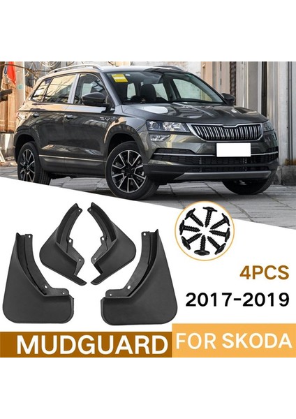 Skoda Karoq Için Araba Çamurlukları 2017-2019 Çamurluk Çamur Koruma Flep Splash Flaps Mudflapor Aksesuarları (Yurt Dışından) indirimleri