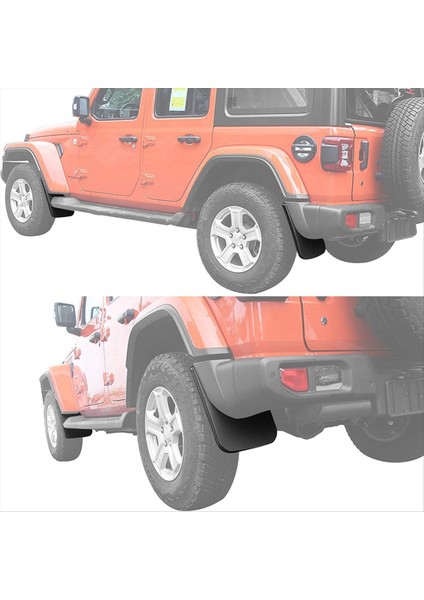 Ön ve Arka Sıçrama Korumaları Çamurluk Fişekleri Jeep Wrangler Için Çamur Flepleri Jl 2018-2024 Çamur Sıçrama Muhafızları Kiti (Yurt Dışından) indirimleri