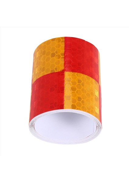 1m Yansıtıcı Güvenlik Uyarısı Gözden Geçirme Bant Çıkartması Kırmızı+Sarı (Yurt Dışından) modelleri