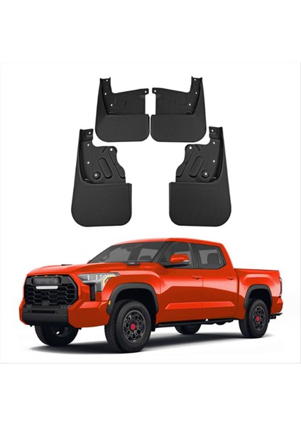Toyota Tundra Için 2022-2023 Araba Çamur Flaps Splash Guard Mudguard Çamurlu Çamurluk Harici Kapak (Yurt Dışından) modelleri