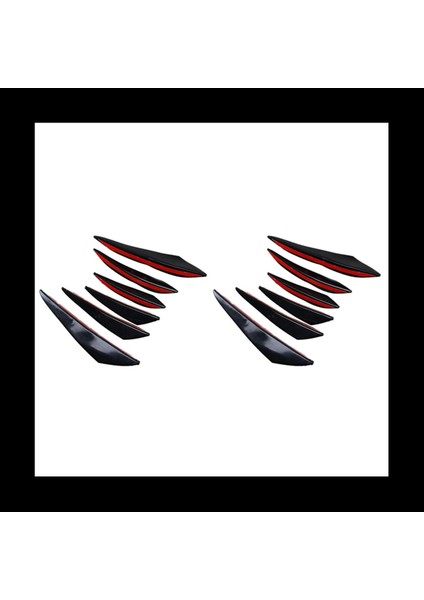 Evrensel Pvc Araba Ön Tampon Dudak Koruyucu Arka Difüzör Otomatik Spoiler Ayırtıcı Kanat Koruma Koruma 12 Pcs (Yurt Dışından) fiyatları