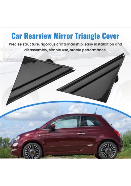 Araba Lh &amp Rh Kapı Ayna Bayrağı Kapak Kalıp Üçgen Kapak 1SH17KX7AA 1SH16KX7AA Fiat 500 2012-2019 (Yurt Dışından) fırsatları