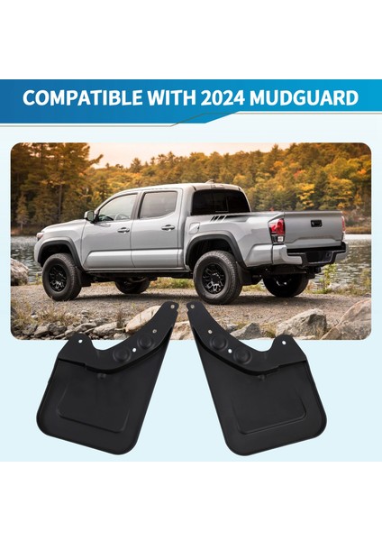 Toyota Tacoma 2024 Aksesuarlar Için Çamur Flaps Sıçraması Gardiyanlar Ön ve Arka Çamur Muhafızları Çamurluk Çamurluk Kiti (Yurt Dışından) indirimleri