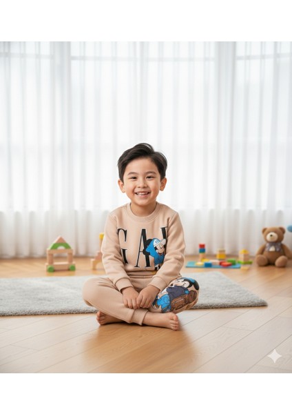 2-5 Yaş Mickey Mouse Baskılı Çocuk Eşofman Takımı | Mevsimlik fiyatları