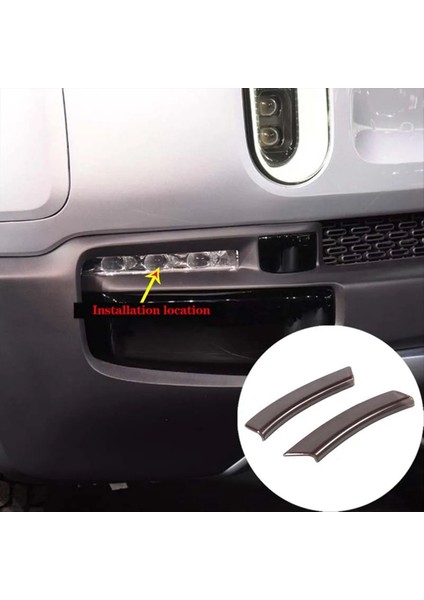 Rivian R1T 2023 2024 Ön Turn Sinyal Işık Yan Lamba Kapağı Dış Aksesuarlar Için Füme Siyah 2 Pcs (Yurt Dışından) fırsatları