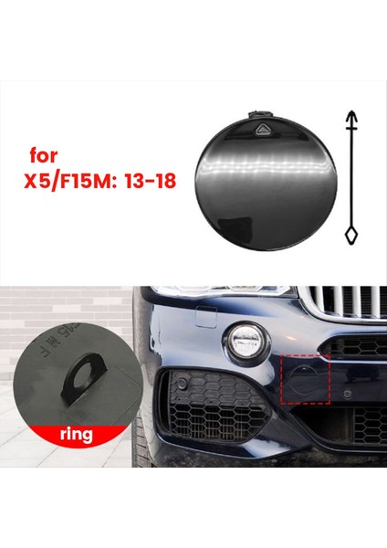 Araba Ön Tampon Tow Hook Kapağı Bmw Için Bmw X5 M F15 2013-2018 Fragman Kapağı Için Boyalı 51118060131 (Yurt Dışından) fiyatları
