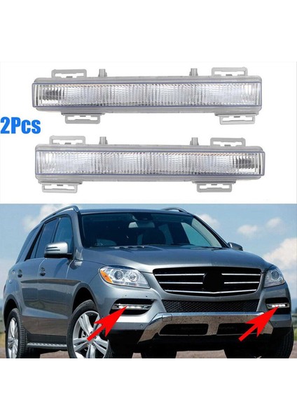 Mercedes Için 2x Benz W166 ML350 ML400 X204 GLK350 2012-2015 Araba Ön LED Gündüz Çalışma Işığı Drl Sis Lambası 2049065501 (Yurt Dışından) fiyatları