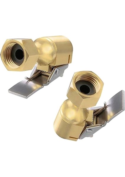 6pcs Hava Kapalama-Heavy Duty Lastik Chuck Üzerinde Kapalı Akış Kilidi Şişirme Göstergesi Için Klipli Kompresör Aksesuarlar Sarı Sarı (Yurt Dışından) fırsatları