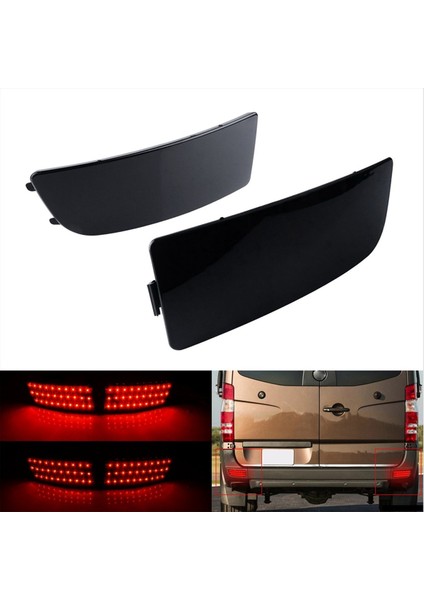 Araba Arka Tampon Reflektör Işıkları Arka Fren Işıkları A9068260140 Mercedes-Benz W906 Sprinter Volkswagen Crafter (Yurt Dışından)