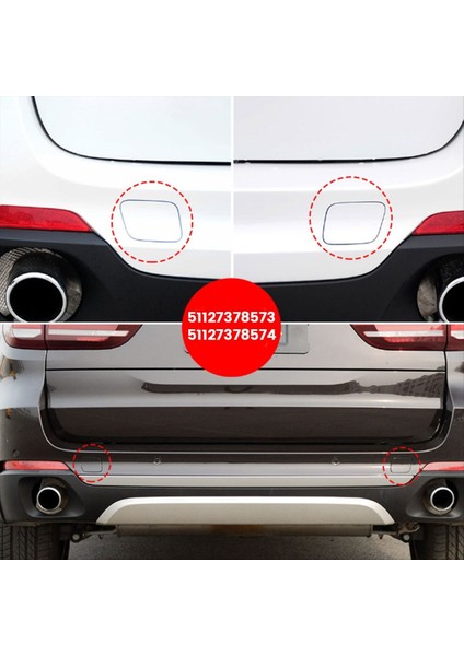 Araba Arka Tampon Çekme Kanca Kapağı Boyalı 51127378573 51127378574 Bmw X5 F15 2013-2018 Fragman Kapağı Siyah (Yurt Dışından) modelleri