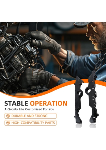 1 Çift Araba Ön Tampon Kapağı Kılavuzu Braket Braket Tutucu 84624943 84624944 Chevrolet Silverado Için 1500 2019-2022 (Yurt Dışından) modelleri