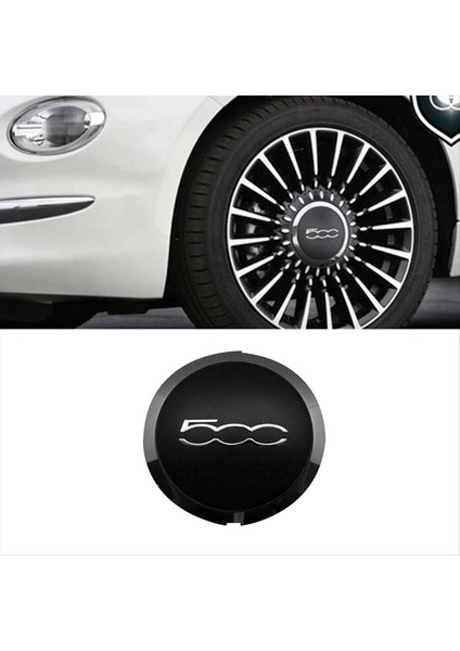 Fiat Için 133MM Hubcap 500 Tekerlekler Merkez Hub Kapakları 68078419AC 68078421AC Toz Kapağı 51884863 Siyah (Yurt Dışından) fiyatları