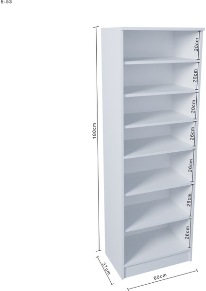 Ases E53 Çok Amaçlı Dolap Mutfak Dolabı , Banyo Dolabı , Kiler Dolabı Beyaz fırsatları