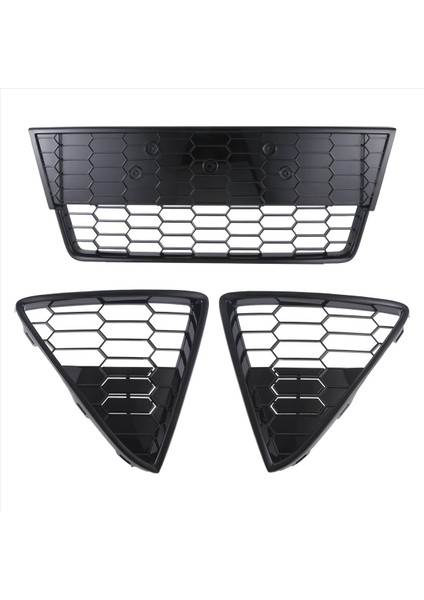 3pcs Araba Petekli Ön Tampon Ford Focus 2012 2013 2014 Için Alt Izgara Izgaraları (Yurt Dışından)