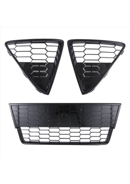 3pcs Araba Petekli Ön Tampon Ford Focus 2012 2013 2014 Için Alt Izgara Izgaraları (Yurt Dışından) modelleri