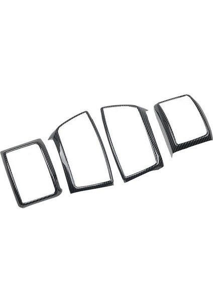 3x Karbon Fiber Merkezi Kontrol Gösterge Tablosu Hava Çıkışı Havalandırma Çerçevesi Ford Ranger / Everest 2015-2021 Aksesuarları Için (Yurt Dışından) modelleri