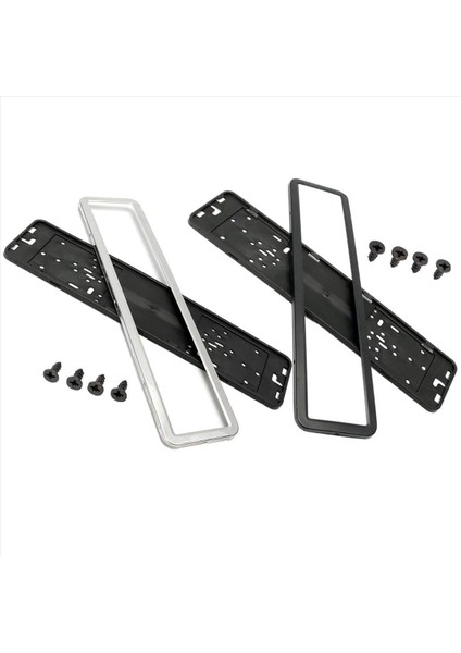 4 Paslanmaz Çelik Avrupa Rus 8k Araç Plaka Çerçeve Numarası Tutucu (Gümüş) (Yurt Dışından) modelleri