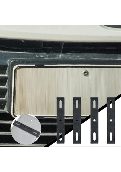 Çerçevesiz Plaka Montajı 4 Pc Hava Durumu Koşulsuz Çerçevesiz Plaka Çerçeve Araç Etiket Çerçevesi Ön ve Arka Araç Etiketleri (Yurt Dışından) indirimleri