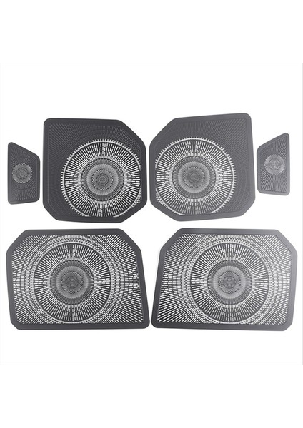 Toyota Tundra Sequoia Için Araba Iç Kapı Hoparlör Korna Kapak Trim Kiti 2022 2023 Paslanmaz Çelik Accessorise Balck (Yurt Dışından)